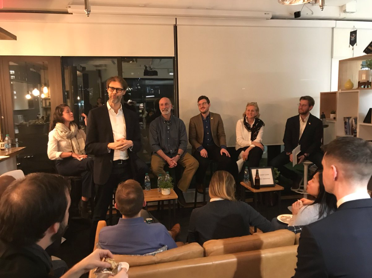 On March 6, 2018, The GovLab, Reboot and Reaktor held a panel event about understanding the demand for open data during NYC Open Data Week 2018 Photo credit: The GovLab
