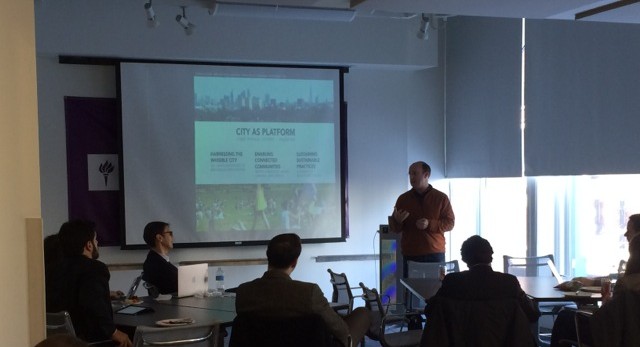 Duncan Wilson at the Gov Lab’s Idea’s Lunch in New York City
